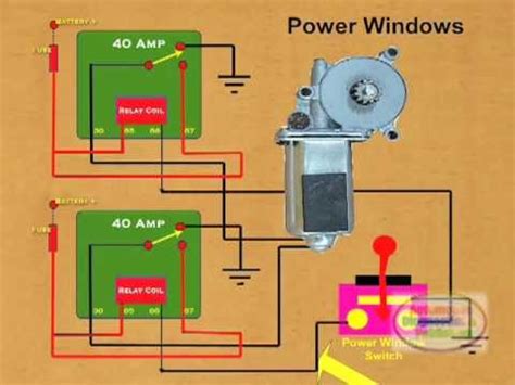 wire  power window relay youtube