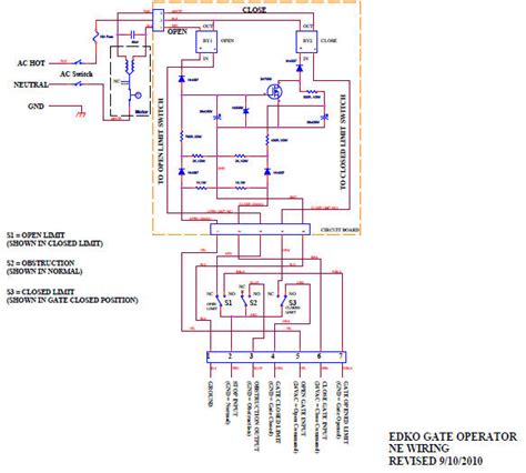 auto gate motor wiring diagram    unlock  gate motor