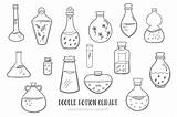 Potion Bottles sketch template
