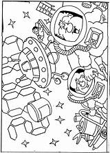 Astronaut Ruimte Heelal Planeten Bezoeken Beroepen sketch template