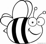 Bee Pages Coloring Coloring4free Kids Cute Related Posts sketch template