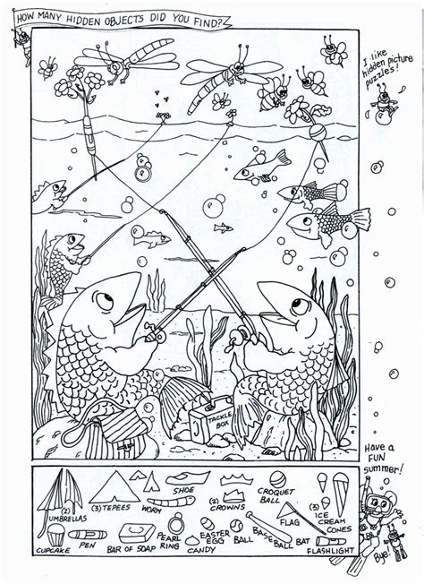 hidden picture coloring sheets unique printable hidden pictures