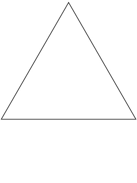 triangle template printable