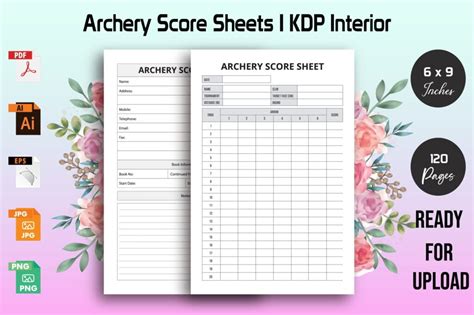 printable archery score cards  printable templates