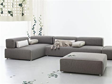sectional fabric sofa ponton  leolux design braun maniatis kirn design