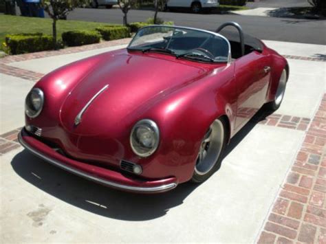 purchase used 1957 porsche 356 speedster replica by vintage speedsters lots of upgrades in
