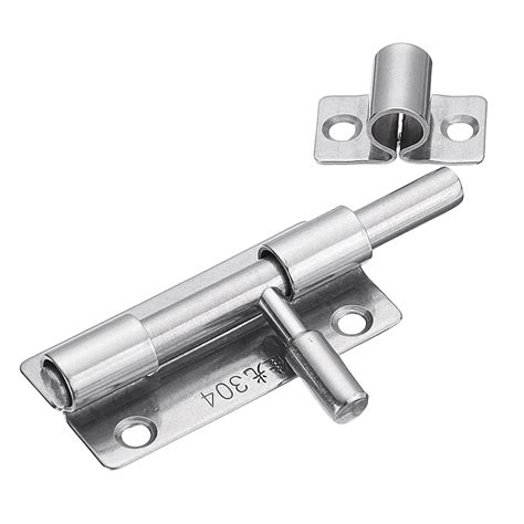 stainless steel door latch sliding lock barrel bolt hasp staple gate safety lock  padlock