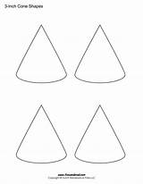 Cone Printable Templates Shape Inch Template Printables Timvandevall sketch template