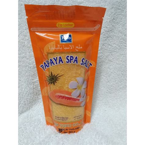 yoko papaya spa salt scrub  shopee philippines