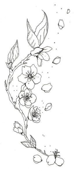 22 Trendy Flowers Tattoo Sketch Cherry Blossoms Tattoo