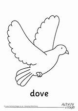 Dove Colouring Pages Doves Activity Bird Birds Become Member Log Village Explore sketch template