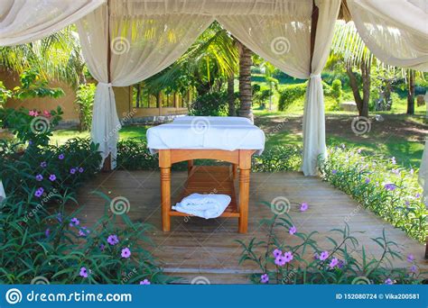 Beautiful View On Spa Massage Room At Beachside In