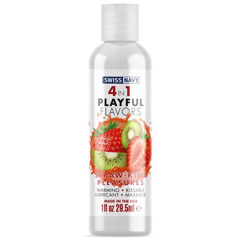 swiss navy 4 in 1 strawberry kiwi pleasure 1 oz sex toys and adult