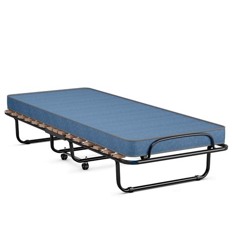 costway portable folding bed  mattress rollaway    italy