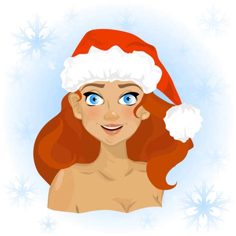 best christmas pin up girls backgrounds illustrations royalty free