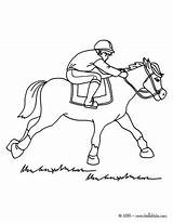 Coloring Horse Pages Racing Jockey Galloping Derby Hellokids Print Kentucky Barrel Color Drawing Rider Printable Getcolorings Race Competition Getdrawings Choose sketch template