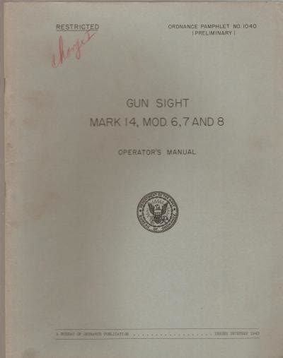 sold archive area operator manual usn gun sight mark