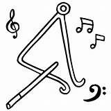 Kolorowanki Instrumenty Muzyczne Music Instrument Instrumento Triângulo Thecolor Triangulo Darmowe Pratos Dzieci Tudodesenhos sketch template