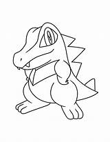 Pokemon Coloring Pages Pikachu Totodile Color Drawing Template Draw Animated Templates Go Line Advanced Getdrawings 1004 sketch template