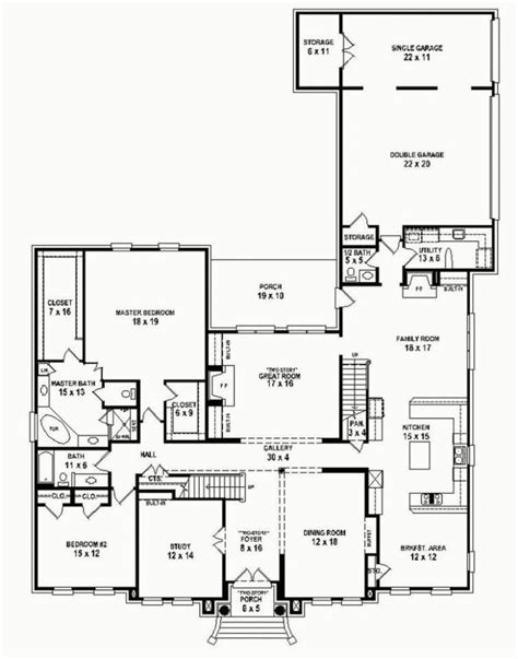 bedroom house plans  story