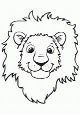 Lion Coloring Pages Kids Color Beautiful Children sketch template