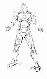 Stark Getdrawings Ironman sketch template