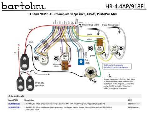 hr apfl harness wiring diagram bartolini pickups electronics