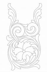 Leather Tooling Patterns Carving Sheridan Style sketch template