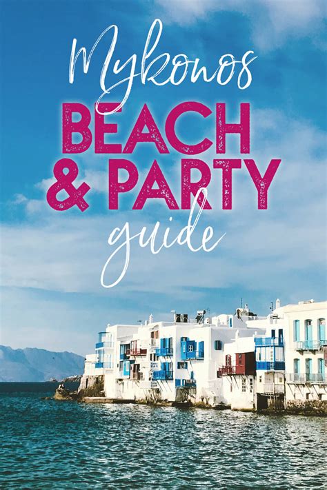 mykonos beach  party guide  blonde