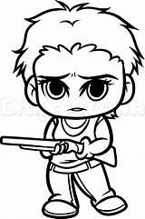 Walking Dead Coloring Pages Printable Drawing Coloriage Para Chibi Color Book Google Dessin Faciles Getcolorings Desenhos Colorir Person Colouring Draw sketch template