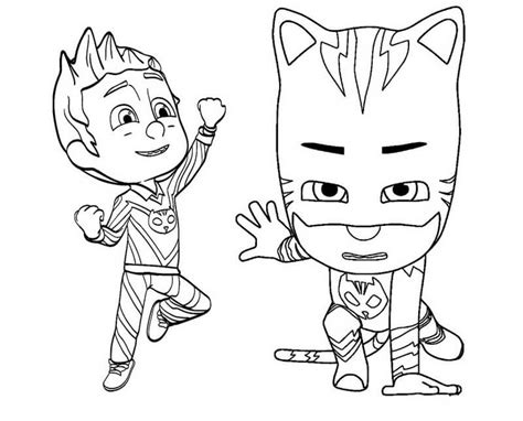 coloring pages  pj masks characters pj masks coloring pages