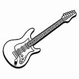 Guitar Coloring Pages Electric Printable Drawing Neck Ones Colorful Little Clipartmag sketch template