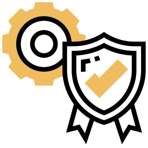 quality assurance meticulous yellow shadow icon