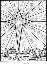 Star Coloring Bethlehem Pages Printable Christmas Getcolorings Color sketch template