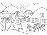 Construction Coloring Pages Equipment Tools Printable Truck Drawing Building Mail Heavy Worker Workers Color Getcolorings Getdrawings Jam Monster Awesome Print sketch template