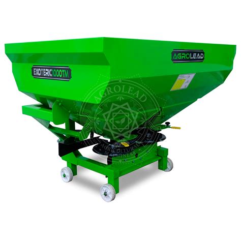 exoteric fertilizer spreader double disc agrolead agricultural machines