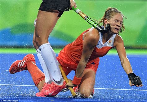 Netherlands Hockey Star Whacked In Face By Argentina Player At Rio