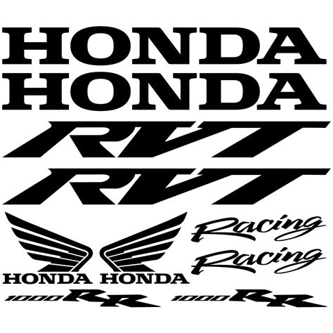 maxi set honda rvt rr vinyl decal stickers sheet motorcycle tank quality ebay