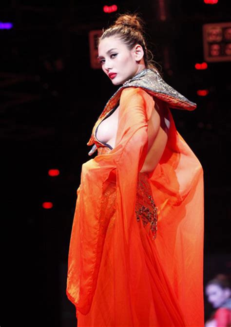 Top Model Hoang Yen Penalized For Wearing Topless Skirt
