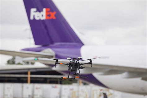 fedex testing    drones  aircraft inspection  memphis international state