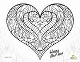 Coloring Pages Heart Hearts Adults Adult Printable Roses Fire Detailed Wings Gothic Abstract Drawings Color Valentine Print Colouring Sheets Clipart sketch template