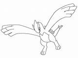 Lugia Coloring Pages Baby Flying Ho Printable Oh sketch template