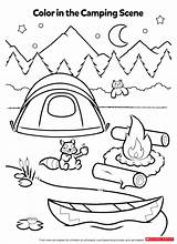 Coloring Pages Camping Preschool Smores Kids Worksheets Color Activity Activities Theme Sheets Campfire Kindergarten Printables Summer Sheet Template Fun Campsite sketch template