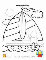 Sailboat Coloring Pages Kids Getcolorings sketch template