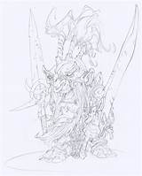 Character Fantasy Edouard Guiton Dwarves Confrontation sketch template