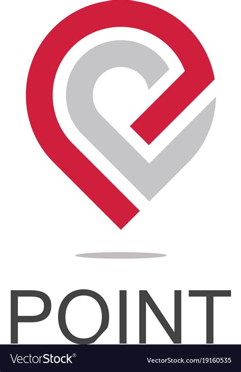point logo royalty  vector image vectorstock