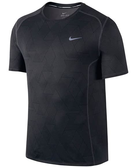 Lyst Nike Men S Dri Fit Miler Optical Run Short Sleeve Running Shirt