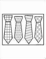 Ties Colouring sketch template