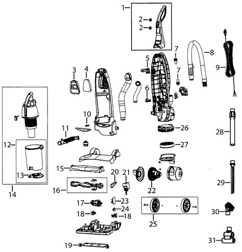 bissell model  vacuum upright genuine parts