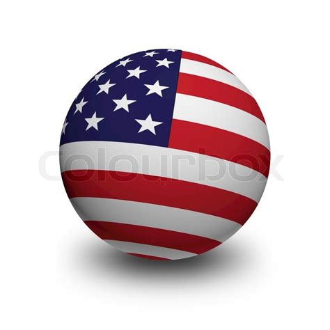 ball  flag  united states  stock image colourbox